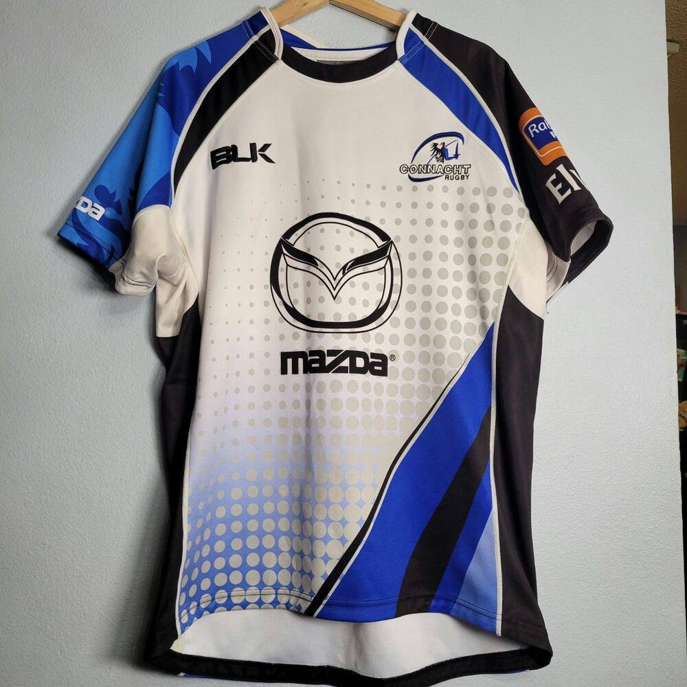 BLK Connacht Rugby Jersey XL 2013 2014 Away Shirt Mazda Irish Pro12 Blokecore